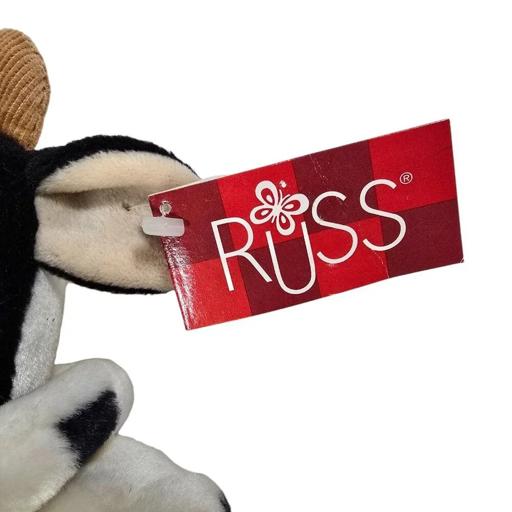 Russ Plush Cow Mooella Stuffed Animal Heartcraft Collection TAGS No 100292 15
